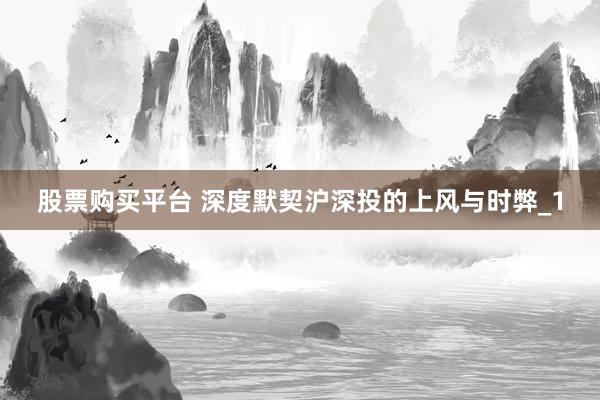股票购买平台 深度默契沪深投的上风与时弊_1