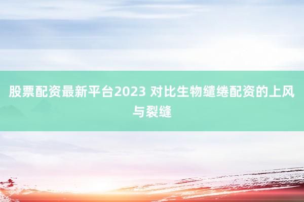 股票配资最新平台2023 对比生物缱绻配资的上风与裂缝