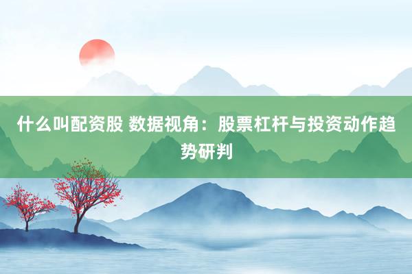 什么叫配资股 数据视角：股票杠杆与投资动作趋势研判